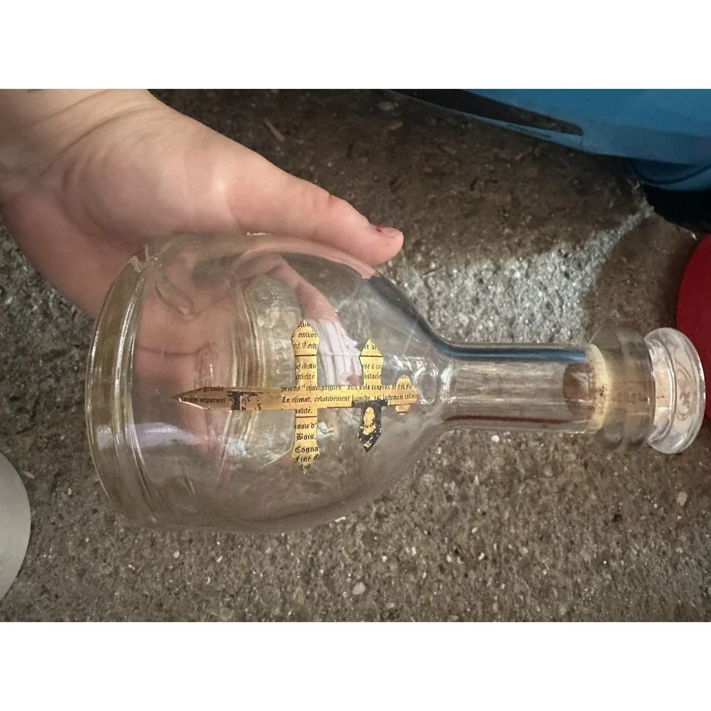 D'usse Cognac V.S.O.P. Empty Bottle 750ml with Cork-Decanter